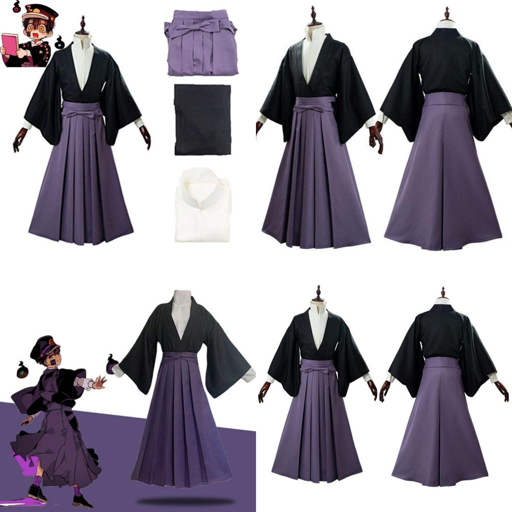 Fancy Toilet Bound Hanako Kun Tsukasa Yugi Cosplay Costume Kimono Shirt Outfit Hat Set For Parties And Carnivals