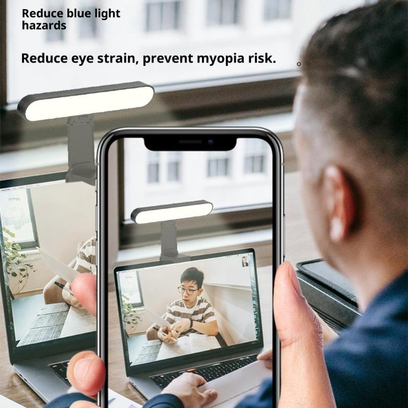 Double Head LED Light Club For Computer Screen Uniform Lighting ° Turn Modifiable Height USB Consistent Telecommute Use