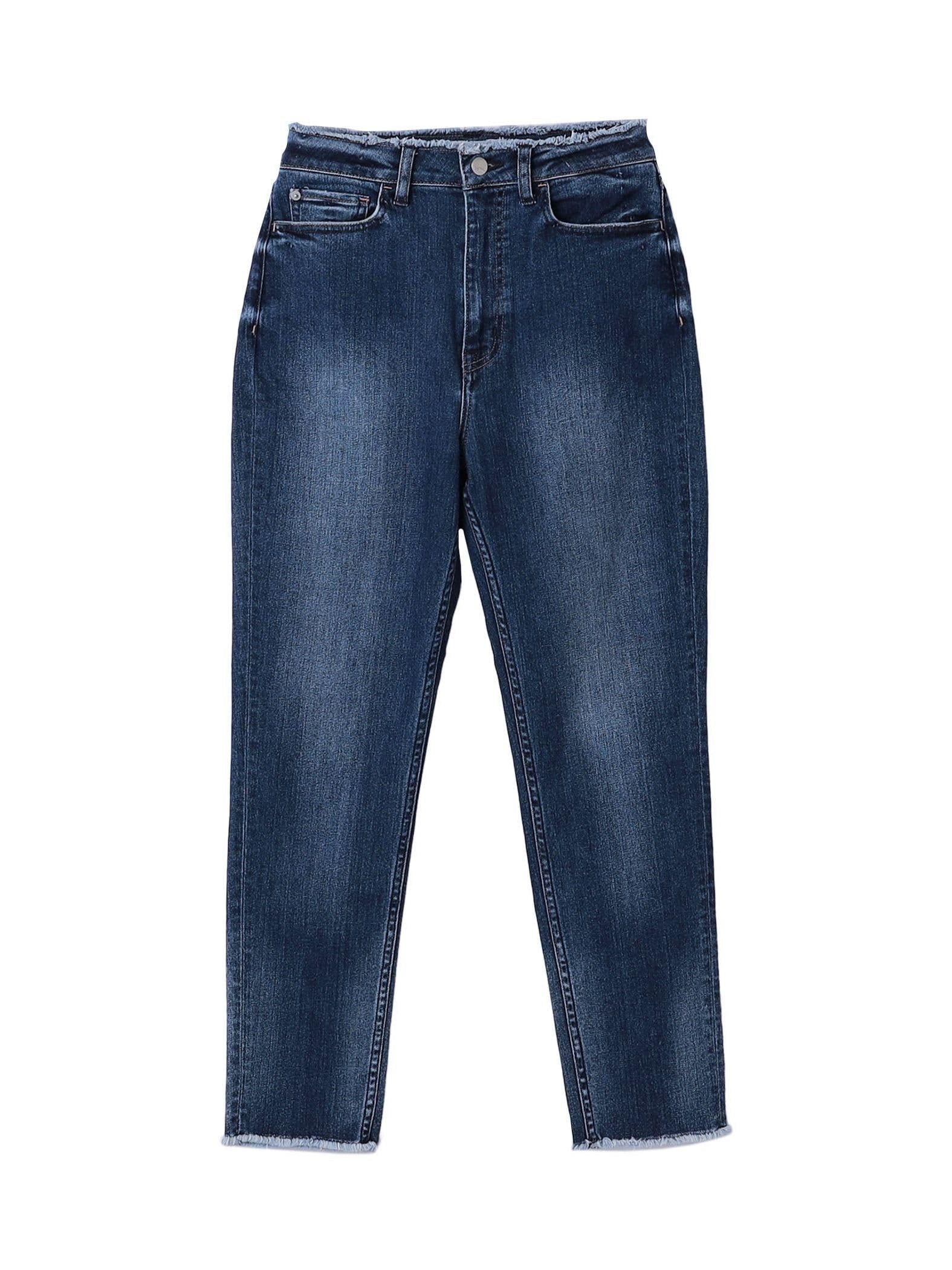 

Ships Any Women s Machine Washable H.Salt Tapered High-Rise Denim, Blue, Size L, 723140035
