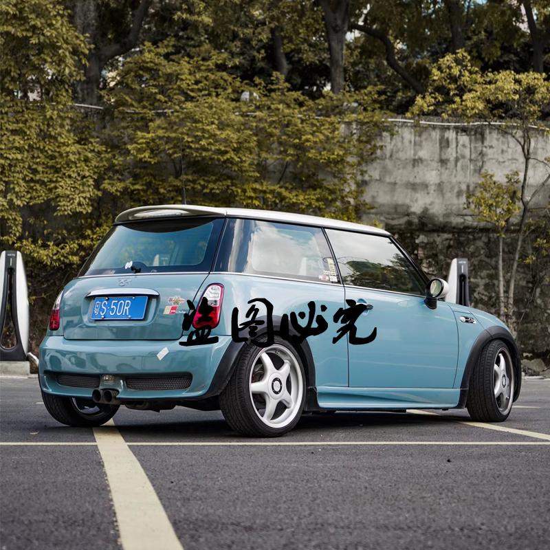 For Mini R50 R51 R53 Cooper S 2001-2006 High Quality Carbon Fiber Rear Roof Spoiler Wing Trunk Bright Black Rear Spoiler