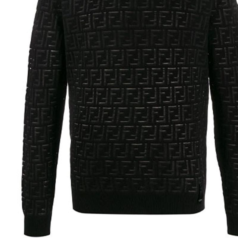 FENDI Allover Ff Jacquard Crewneck Jumper FZY063AAUQF0QA1