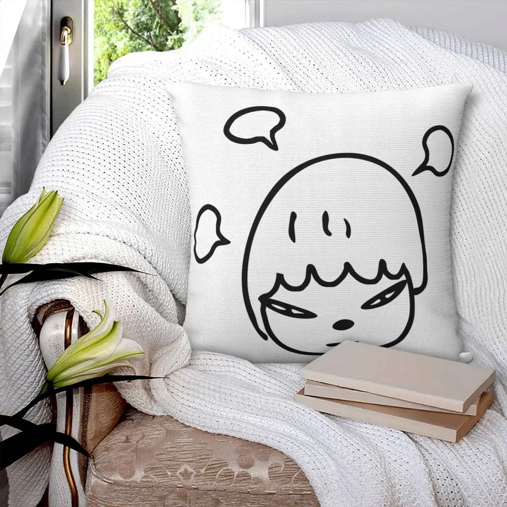 Yoshitomo Nara Dream Pillowcase Printed Fabric Cushion Cover Decor Throw Pillow Case Cover Home Square X