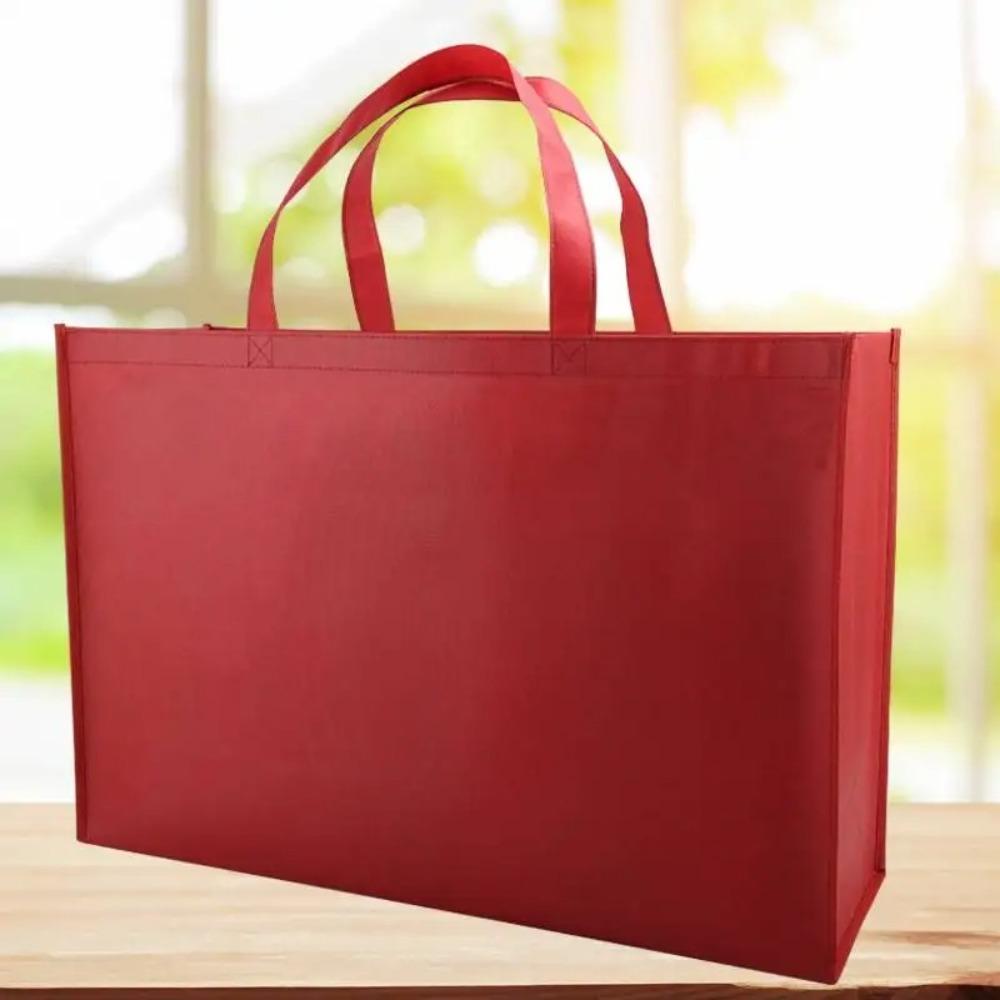 Fashion Extra Large Non-Woven Fabric Bag Thickened 40*60cm Shoulder Bag Large Capacity Eco-Friendly Bag Daily
