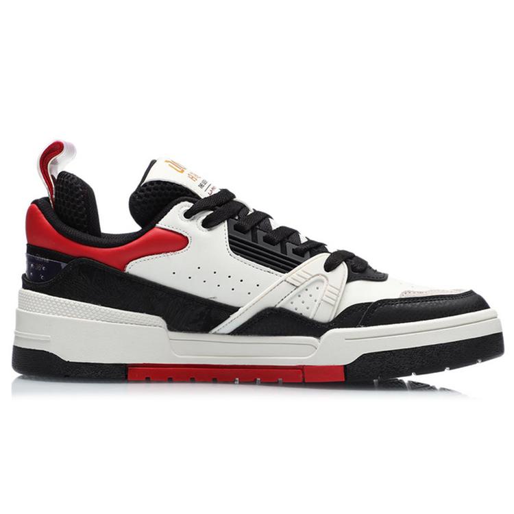 Li Ning 001 BTC Skateboard Shoes Men's Low top Black/Red/White AECR001-3
