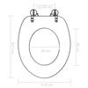 Toilet Seats Wc Toilet Seat With Soft Close Lid Mdf Old Wood Design