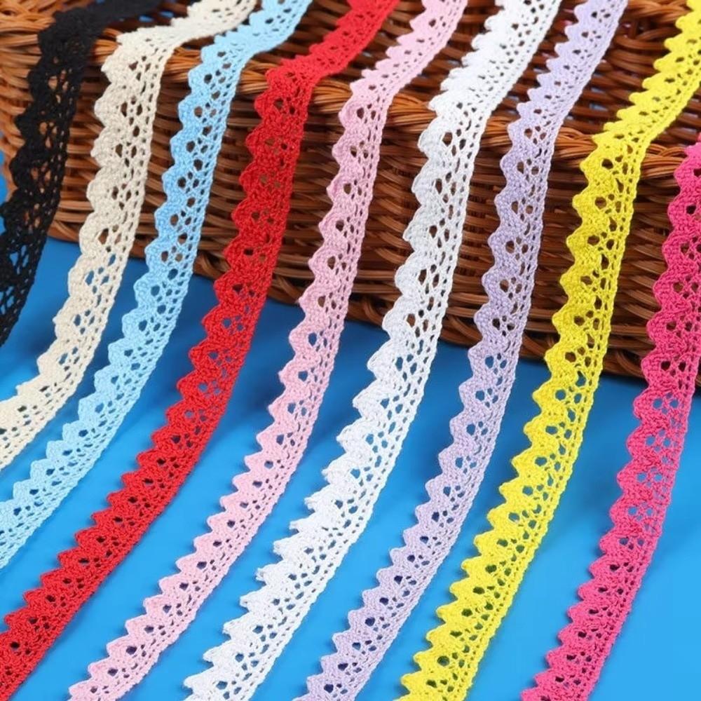 Cotton Flower Lace Trim 2 Yards Length DIY Craft Lace New Lace Ribbon Tape Handicrafts Decoration