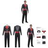 Da De Muertos Skeleton Costume For Men With Printed Design For Halloween Parties