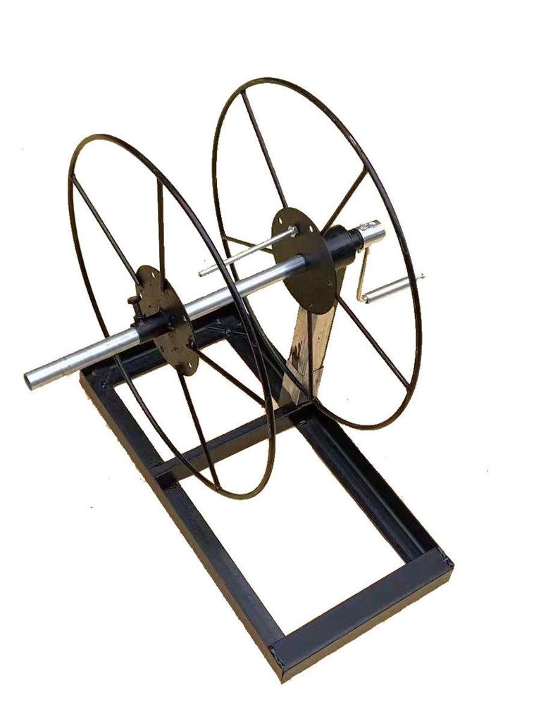 Agricultural Irrigation & Fire Hose Hand-Crank Floor-Standing Reel Rack