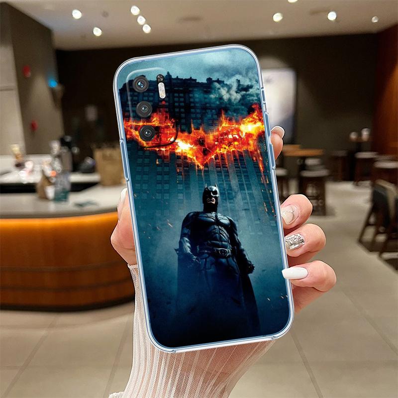 RE12 Batman Transparent Phone Case for LG K22 K30 K40 K40S K41 K42 K50 K50S K51 K51S K52 K61 K62 K71 K92 Q60 Q61 V40 V50 V60