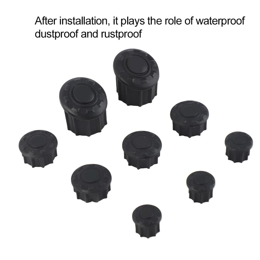 9pcs Rustproof Frame Hole Plug Smooth Side Body Frame Panel for BMW R1200GS LC Adventure 14-18 BMW