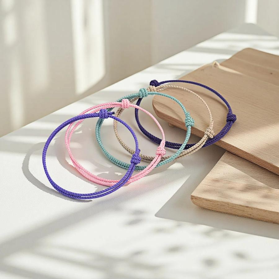 Fashion A Grade 2mm Thin String Bracelet For Women 11 Colors Available Handmade Braided Adjustable Charm Braclet Pulseria Joias