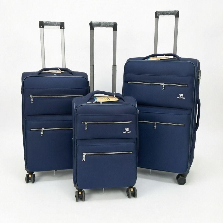 Upgraded Large Capacity Business Trolley Suitcase with Front Zipper and Universal Wheels