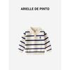 French Brand Arielle De Pinto's New Autumn Collection: Boys' Knitwear, Striped Polo Collar Versatile Sweater