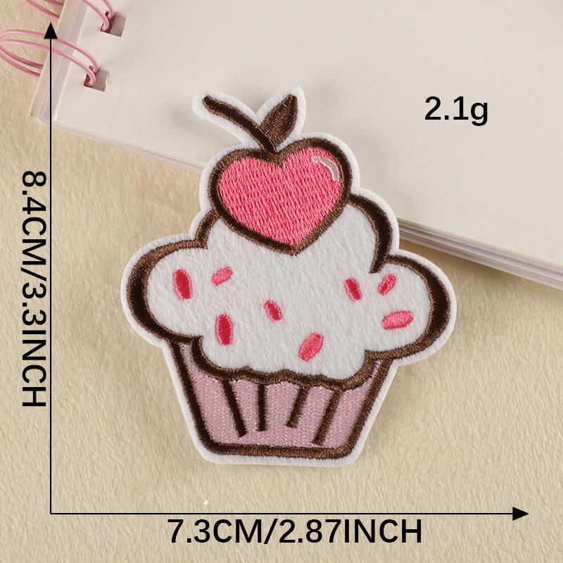 

Вышитая этикетка мультфильм еда торт конфеты вышитая наклейка пальто и шляпа аксессуары аксессуары нашивка наклейка на ткань D1L-C-3-8