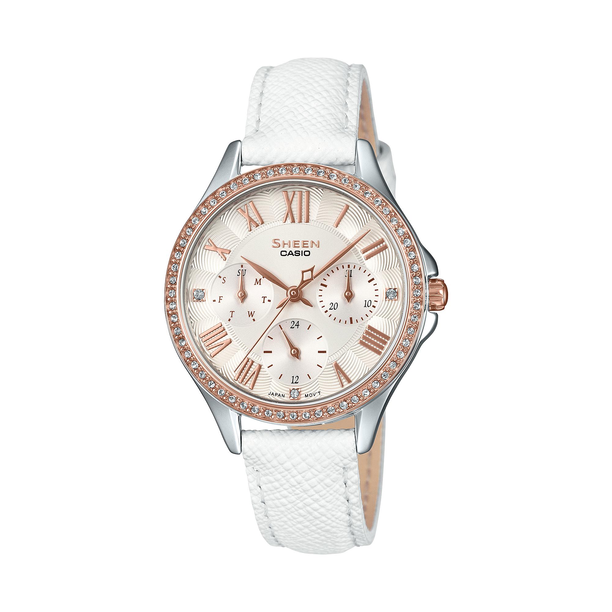 

Casio Men s Analog Quartz Watch SHE-3515PGL-7A белый