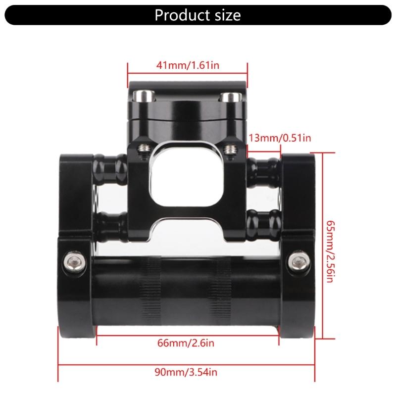 Adjustable Bicycles Double Stem Aluminum Alloy Folding Bike Porous Stem 25.4MM Hollows Bicycles Handlebar Stem