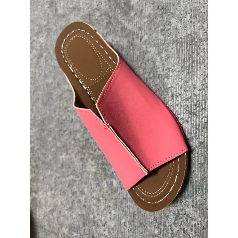 Nuove pantofole con tacco a zeppa da commercio estero da donna con fondo spesso sandali da donna casual e leggeri taglia grande