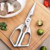 Stainless Steel Chicken Bone Scissors Multifunctional Design Professional Use Food Box Cutter Fish Scale Scraper for Home Use