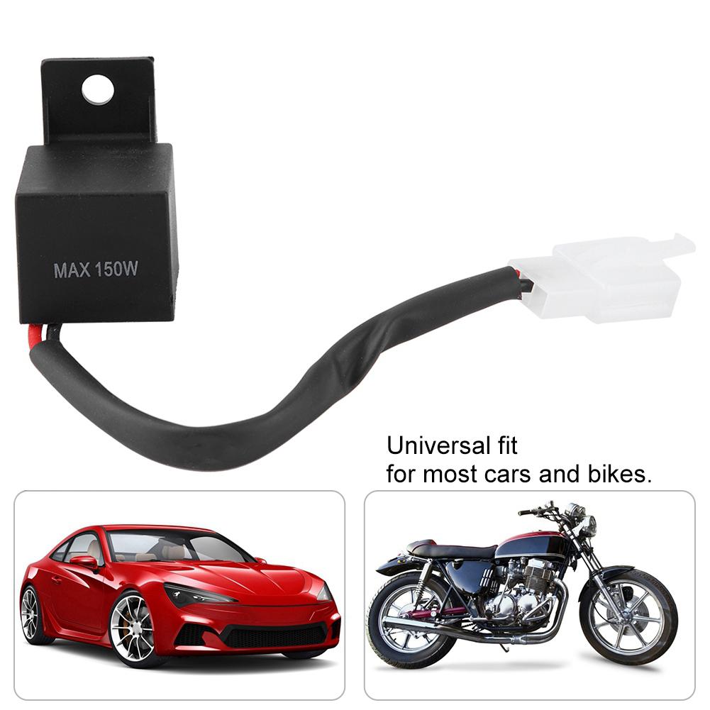 Releu intermitent LED pentru motociclete electronice cu 2 pini Bec pentru semnalizare Hyper Flash LF1SPIN