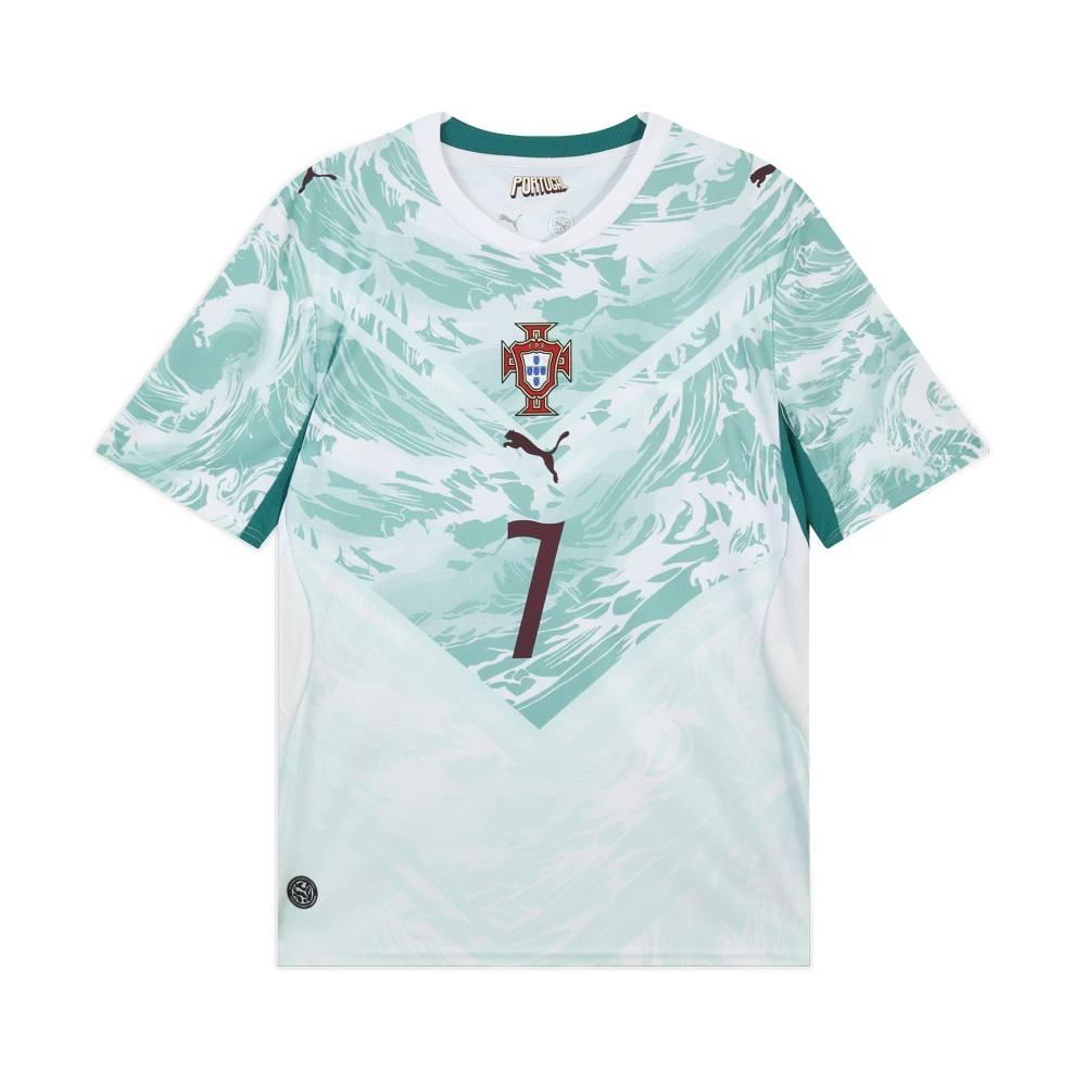 PUMA Cristiano Ronaldo Portugal 2026 Away Player Jersey  PUMA White Green Lagoon  Men s 788146-77 XL