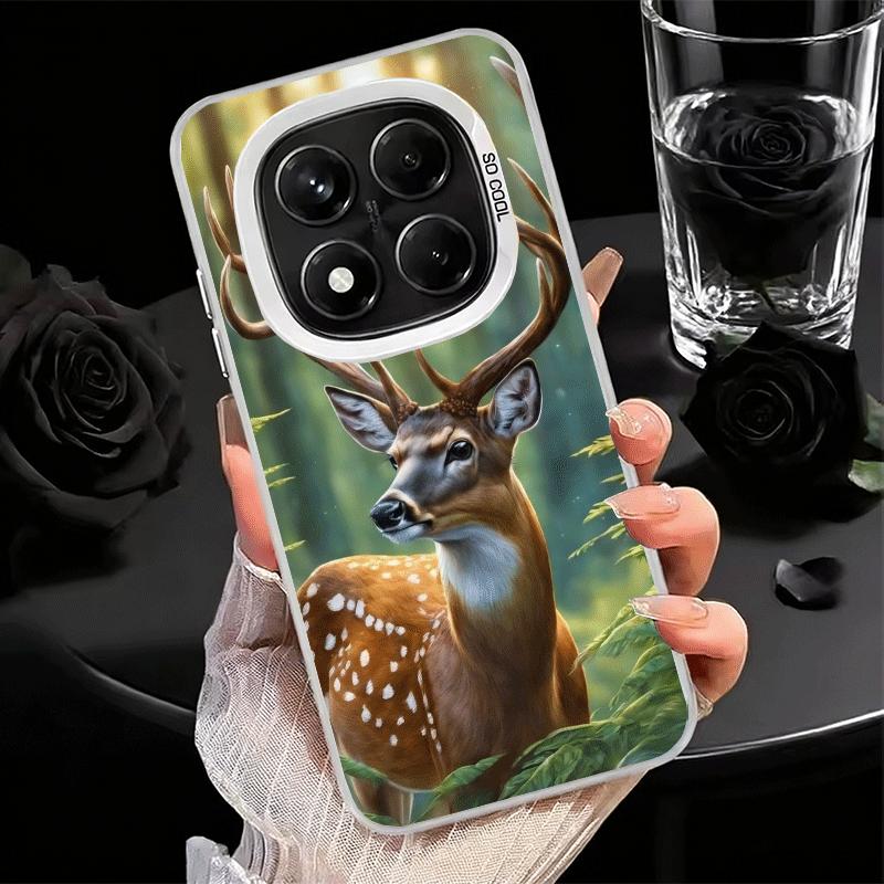 

Sika Deer Elk Animal Soft Phone Case for Xiaomi Redmi Note 13 14 15 Pro Plus 12S 12 11S 11 11T 10S 10 Shockproof Cover Back Shel Redmi Note 15 4G