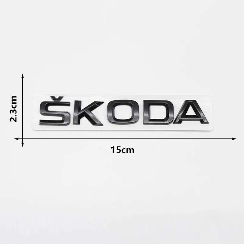 Car Sticker 2025 New Lettering Rear Trunk Emblem Badge Decals For Skoda Yeti VRIS Octavia a5 Karoq Kamiq Fabia Kodiaq Rapid Supe