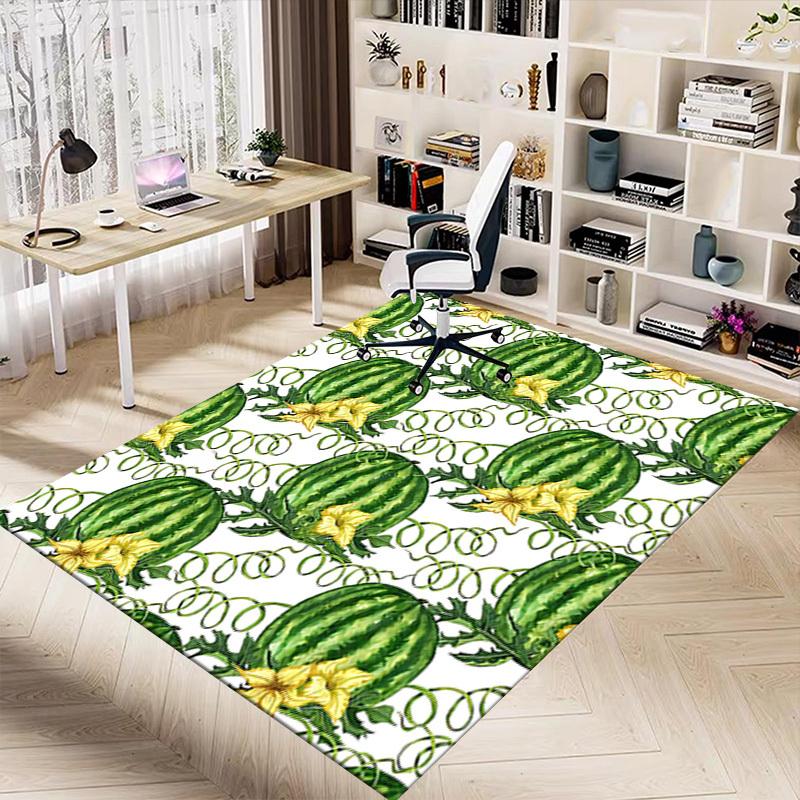 1PC Watermelon Pattern Non-Slip Floor carpet, suitable for Office, bedroomand playrooms. It can also be used as a sofa footrest cover-T22