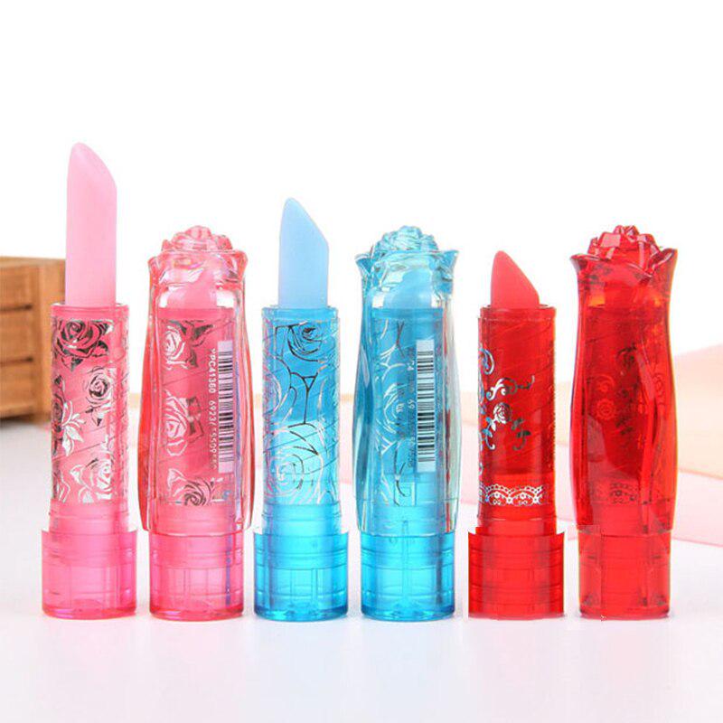 Novelty Lipstick shaped Erasers 4 pack
