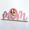 Mamas Wood Letter Picture Frame Set Craft with Color and Brushes, Special Present for Parent