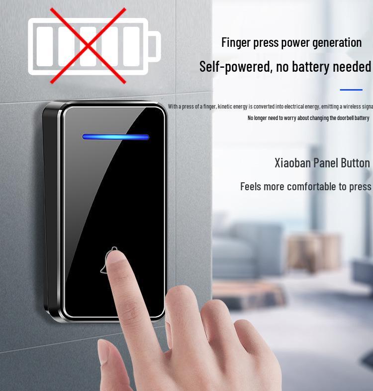 Battery-Free Long-Distance Wireless Waterproof Doorbell