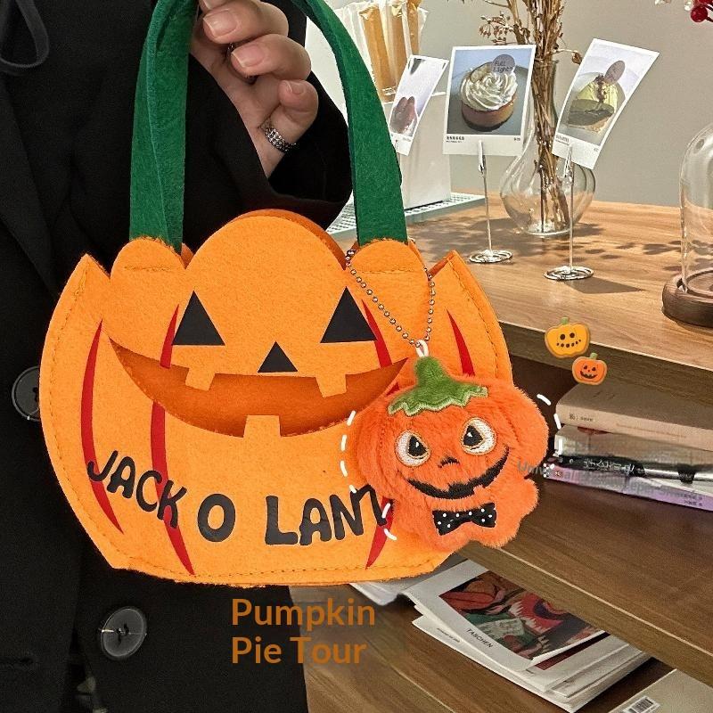 Cute Halloween Plush Keychain Mummy Pumpkin Ghost Monster Doll Pendant Bag Hanging Decor Car Key Holder Holiday Party Gifts