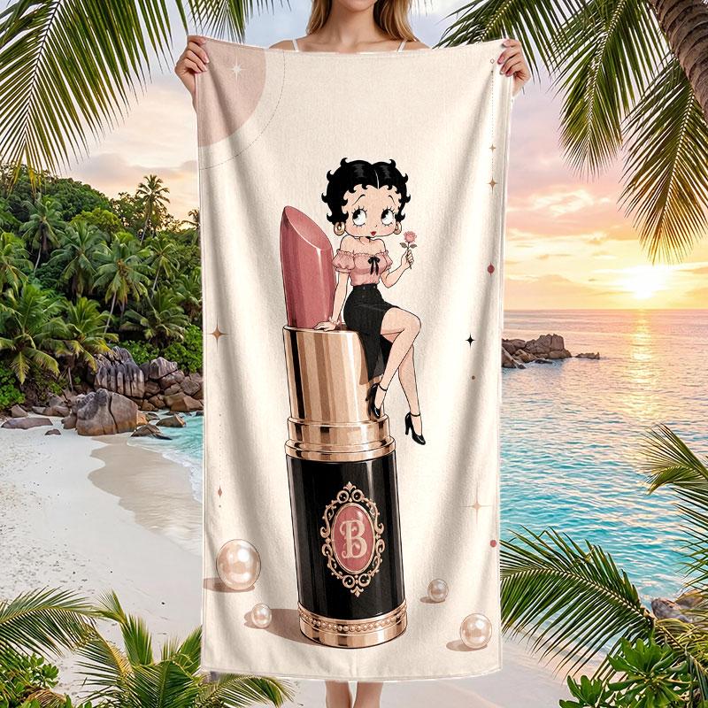 Large Beach Towel Quick Dry Absorbent Towel For Beach IndoorBetty Boop