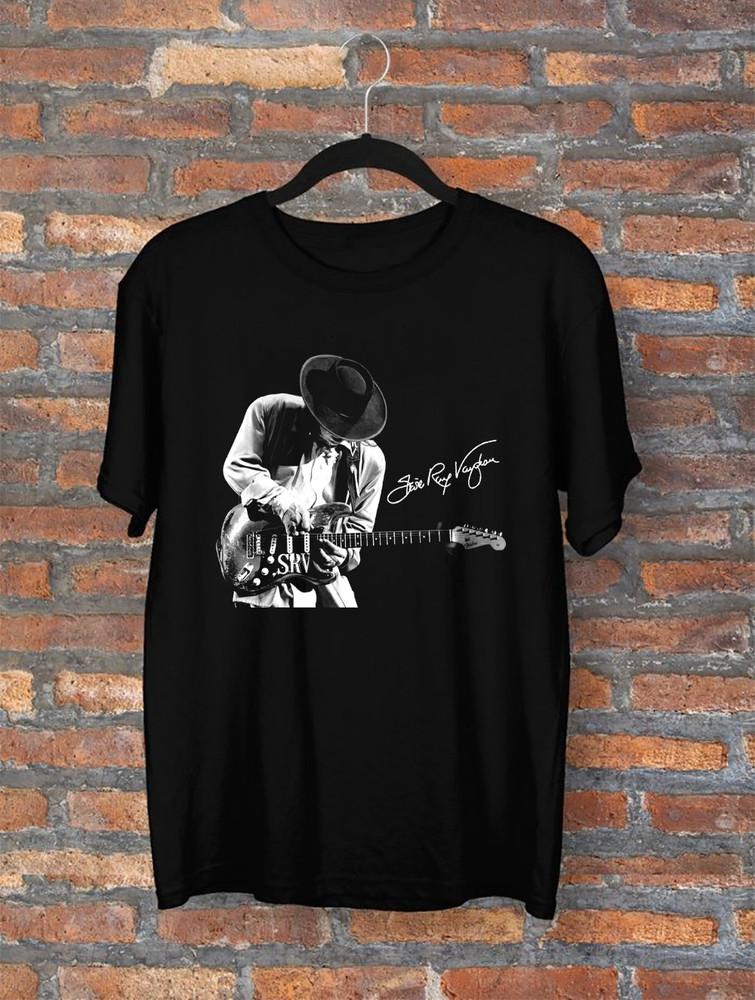 Stevie Ray Vaughan signature Classic T Shirt All Size S-5Xl DS103 Unisex T-Shirt S