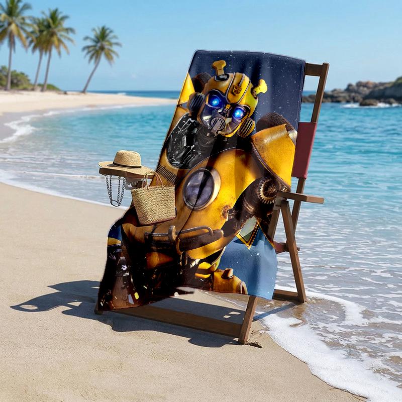 Bumblebee Fashion Beach Towel: Ideal for Summer Adventures Soft, absorbent and quick drying suitable for swimming and bathing