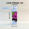 1PC Skateboard Six Number Logo 750ml Color Plastic Sports Water Bottle Leakproof Flip Straw Lid Suitable for Sports Office Home Use