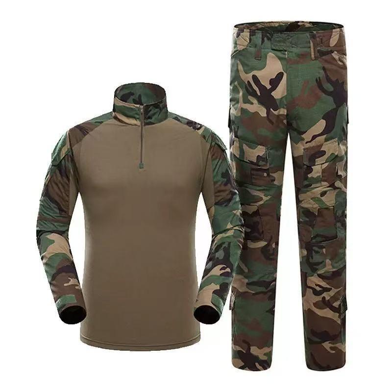 Costumes Verts Uniforme d'Extérieur Vêtements pour Hommes Survêtement Chemises Pantalons Cargo Paintball Ensembles pour Hommes Résistant à l'Usure
