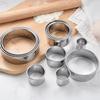 11-Piece Stainless Steel Cookie Cutter & Cake Mold Set for Mousse and Dumplings