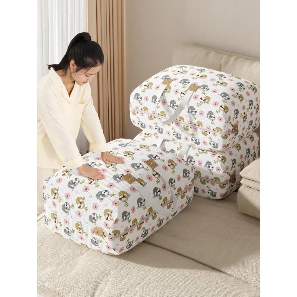 1PC Clothing Blanket Organizer Bag Luggage Bag Widened Reinforced Handle Foldable Organizer Suitable designed for Household Company Travel