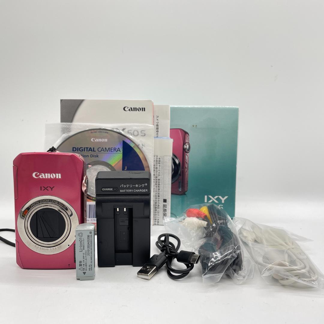 

[USED] Canon IXY 50S PINK, working condition, free shipping, complete with accessories and box