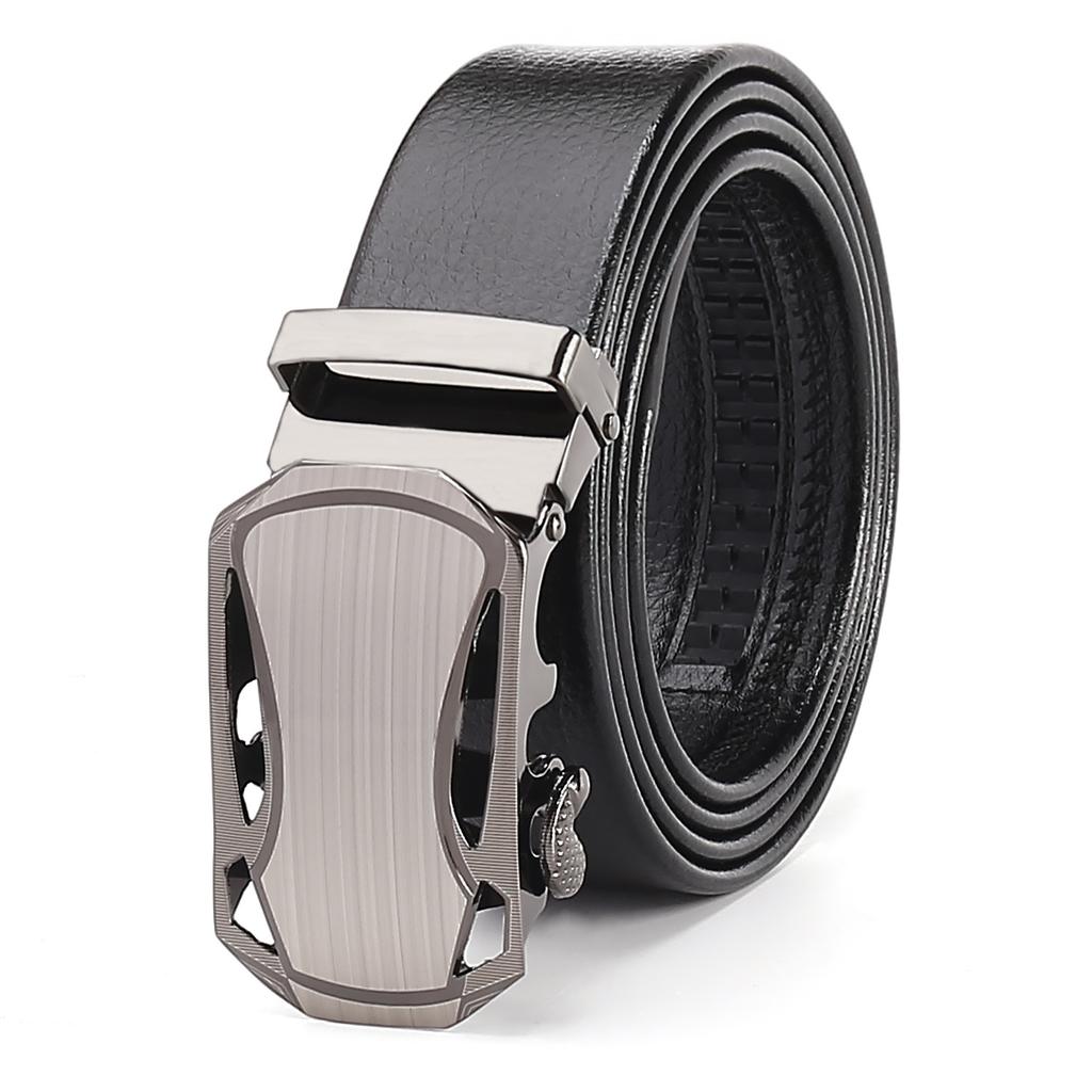 Cintura da Uomo Automatica con Fibbia Business - Bordo Rivestito in TPU, Cintura Elegante Premium per Abbigliamento Formale