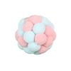 Pelota de Juguete de Felpa para Gatos con Cascabel Incorporado Bolas Suaves tipo Macarrón Juguetes Masticables Resistentes para Gatos de Interior y Gatitos
