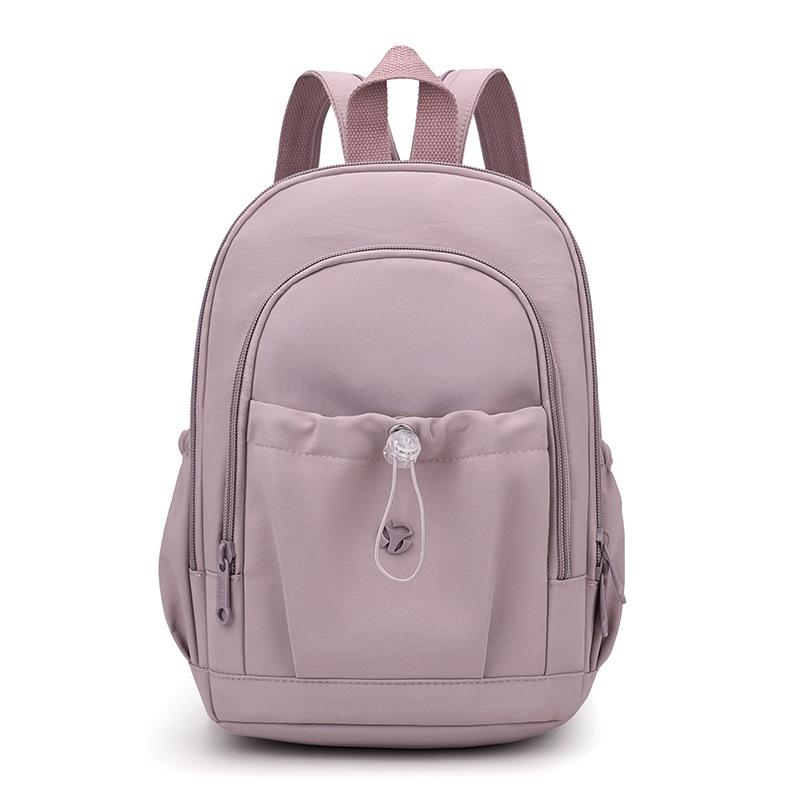Mochila Pequena Estilo Universitário Mochila de Nylon Feminina Bolsa de Peito Multifuncional
