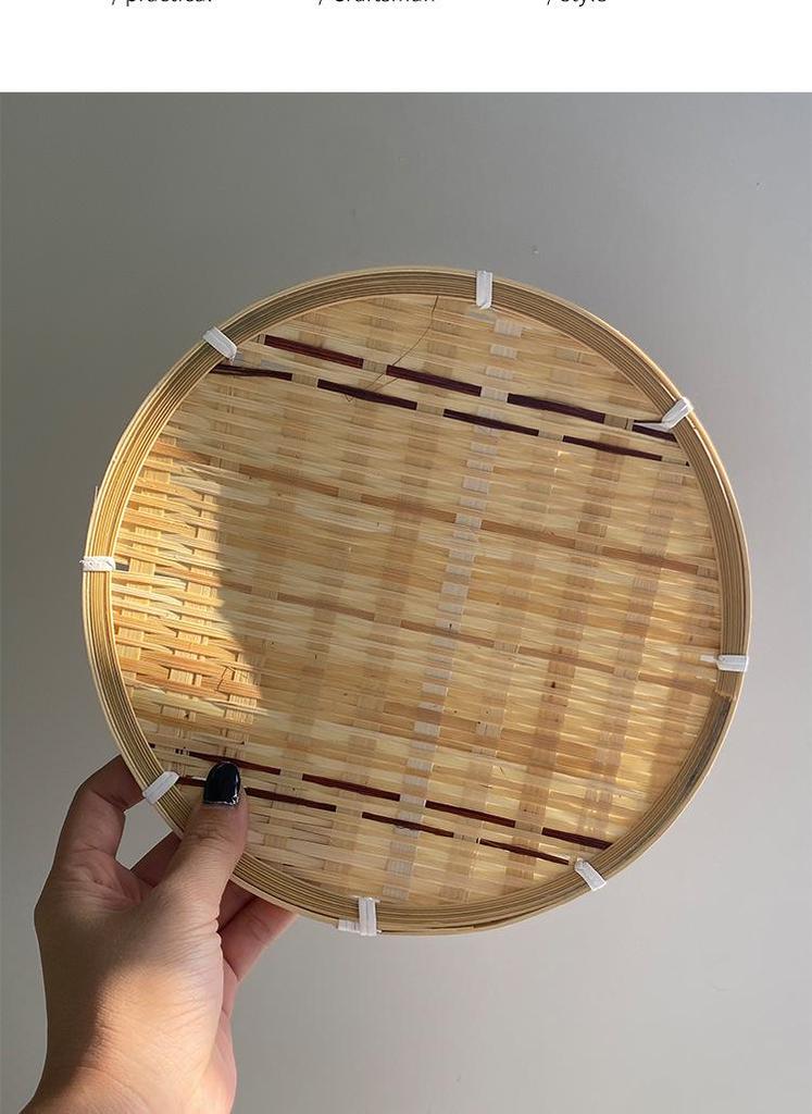 Bamboo Basket for Bread, Pastry, Fruit Storage - Ideal for Home, Restaurant, or Hotel Use