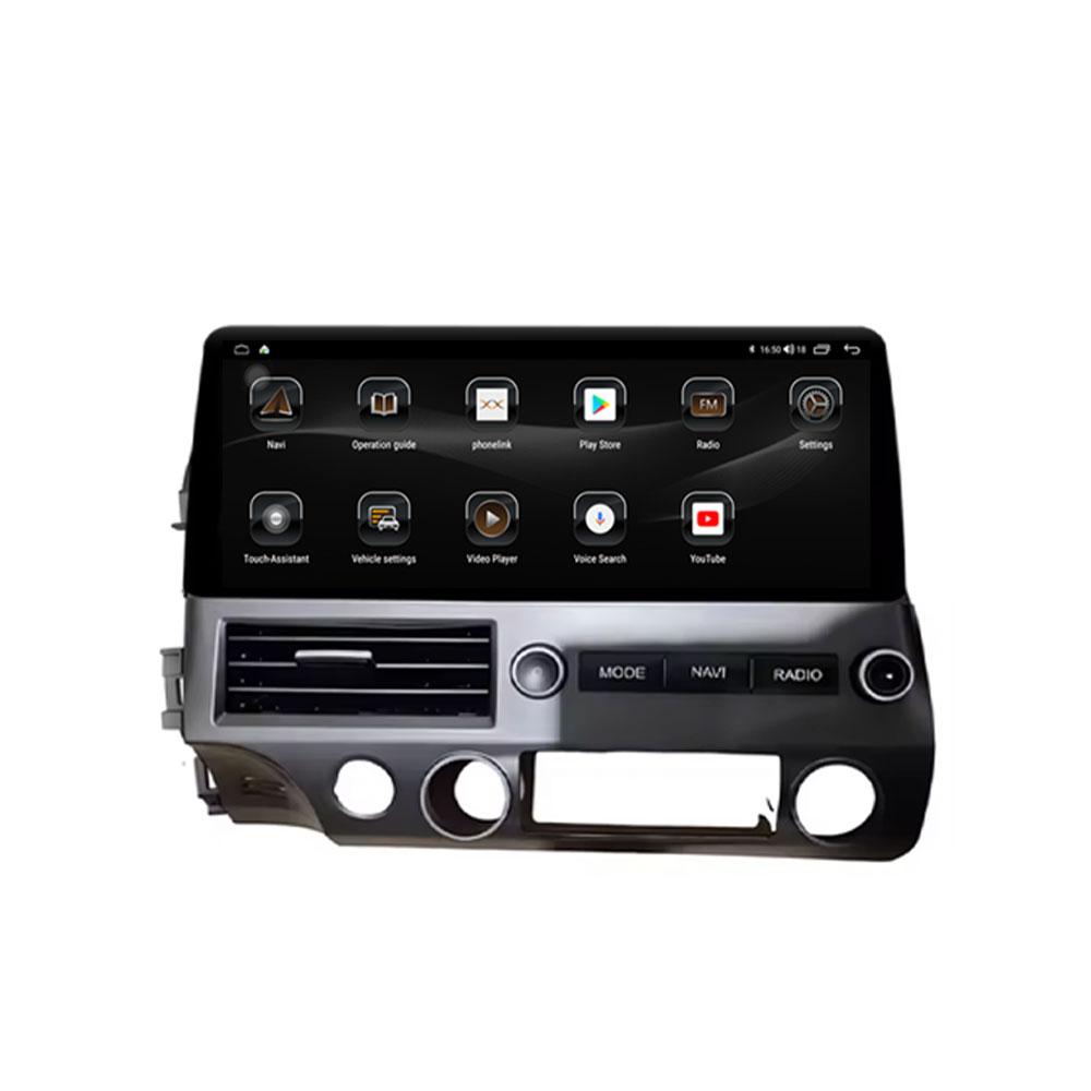 Android 14 For Honda Civic 2008-2011 12.3 Inch Car Player Multimedia Radio Stereo Auto GPS DSP Navigation Video