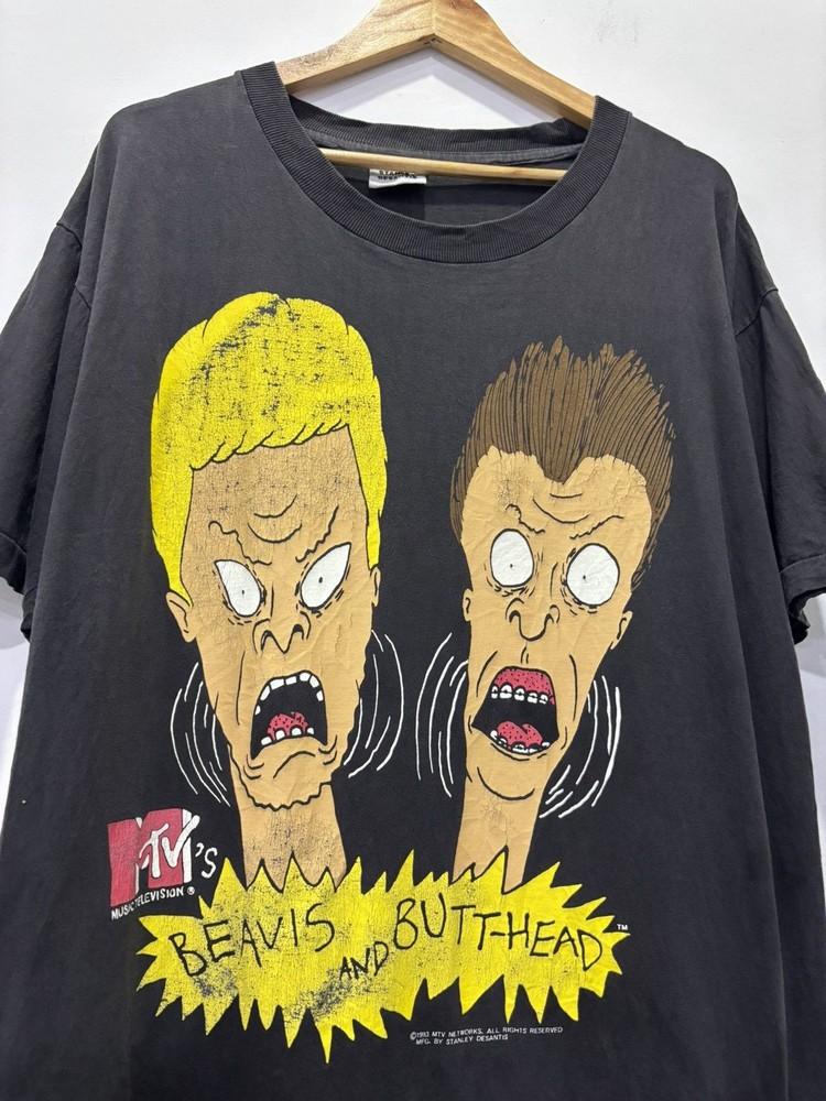 Vintage Beavis amp Butthead By Stanley Desantis Black Unisex T shirt WA4502 Unisex T-Shirt L