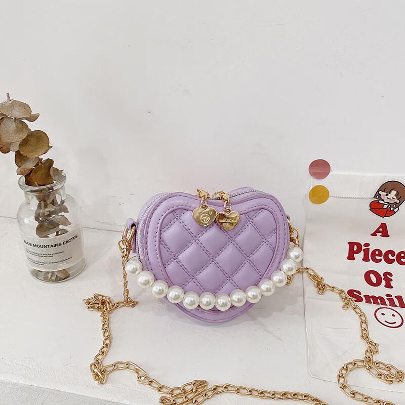 REWELL Girls Princess Heart Coin Purse Crossbody Bag