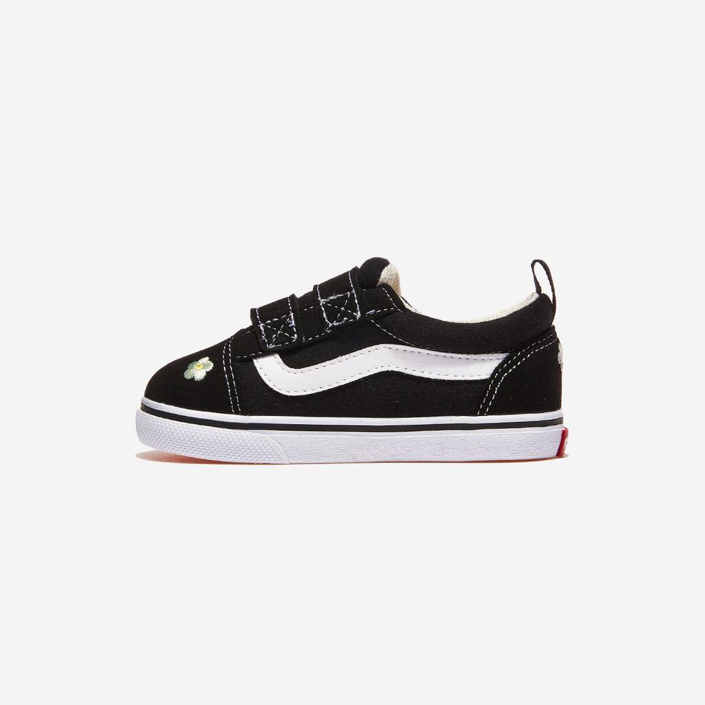 Vans Old Skool Toddler - Black/White/Flower [V36TDL BLT EB.F-BLK/WHT/FLW]