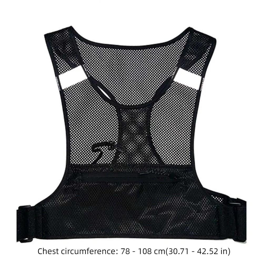 High Visibility Reflective Vest Bag Lightweight Night Running Bag Safety Reflective Vest  Hiking