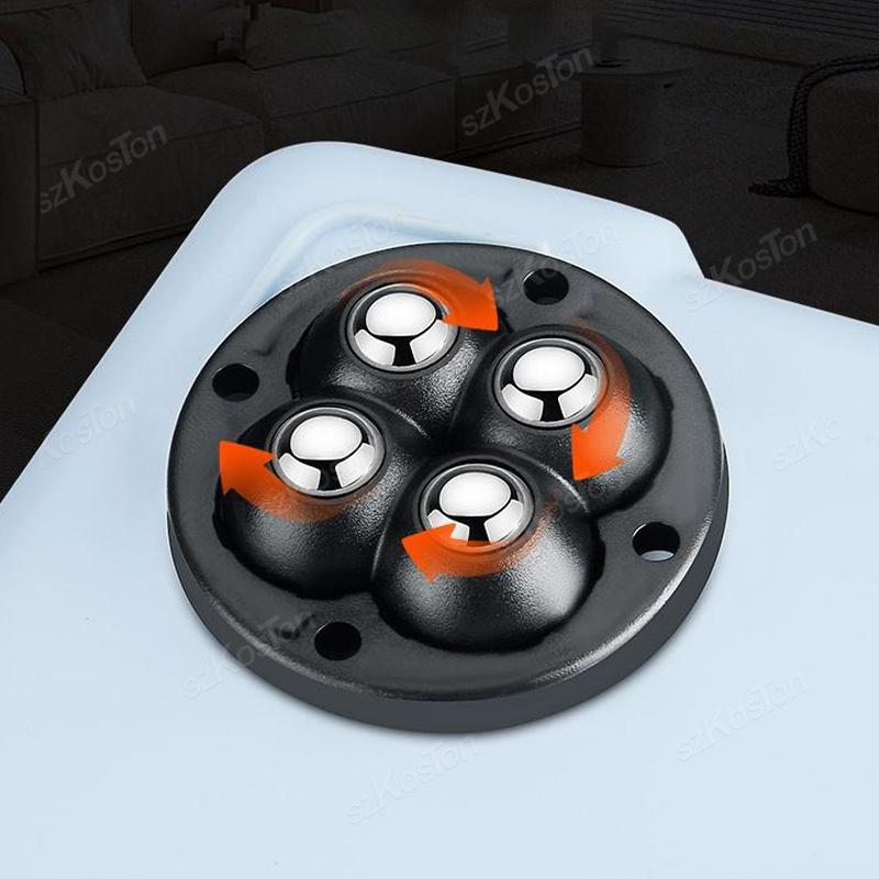 1Pcs Non Punching Adhesive Furniture Ball Universal Pulley Household Mobile Base Accessories Trash Can Bottom Small Wheel