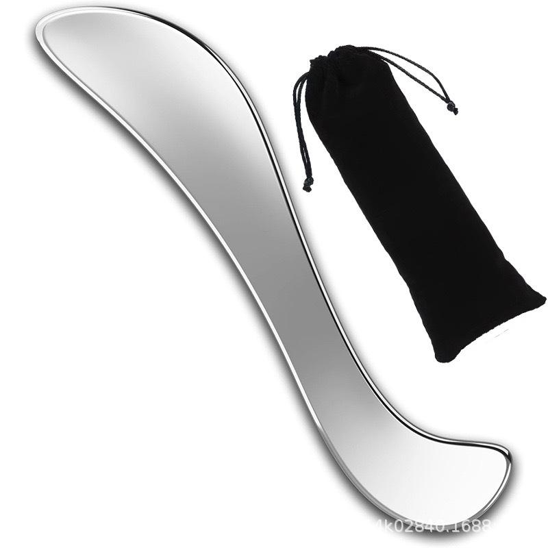 Stainless Steel Large Gua Sha Board & Spatula Facial Beauty Tool